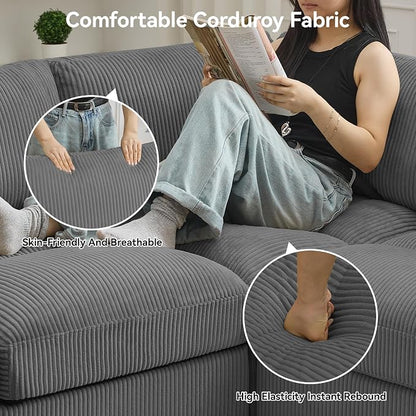 87'' U-Shaped Sectional Sofa - Image 3