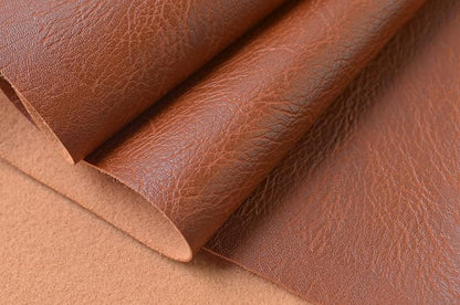 Wento Thick Faux Leather Fabric Soft Skin Grain PU Leather - Image 2