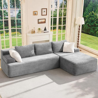 Hobestluk Modular Sectional Sofa Couches L-Shape Couch 3 Seat Modular Sofa by YourHomeDeservesMore