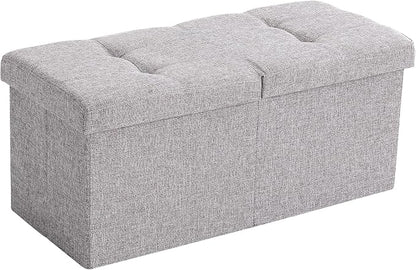 Storage Ottoman Bench Foldable Seat Footrest End of Bed Ottoman - Image 7
