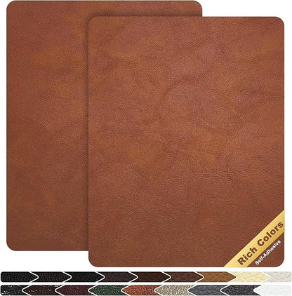 KING MOUNTAIN Leather Repair Patch, 2 Packs 9 x 11 Inches self Adhesive Leather by ForABetterHomeLife
