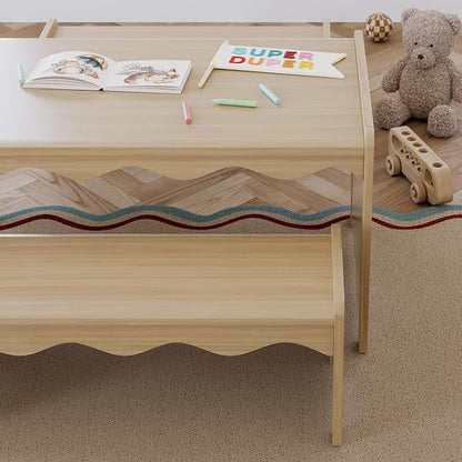 Storkcraft Casablanca Montessori Indoor Kids Table & Bench Set – Premium Kids - Image 2