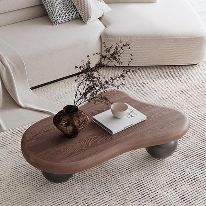 47.2” French Country Rustic Cloud Coffee Table - Image 4