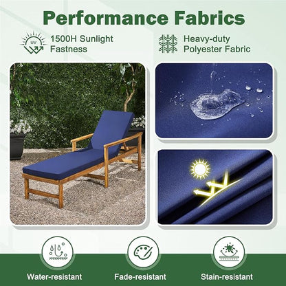 Chaise Lounge Cushions Outdoor, Outdoor Chaise Cushion - Image 5