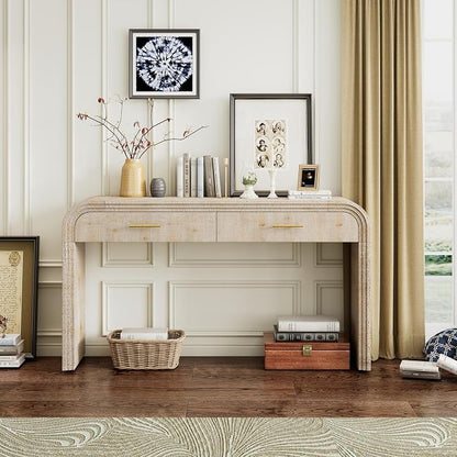 59" Unique Retro Silhouette Console Table - Image 3