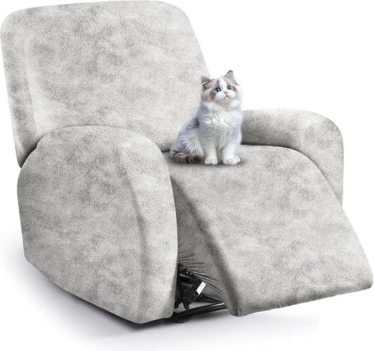 ANARACHON Leather Look Recliner Chair Covers, 4-Pieces Stretch Recliner Cover by ANARACHON