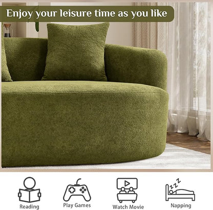 131" Oversized Sectional Sofa for Living Room, Modern Luxury Plush Chenille - Image 9