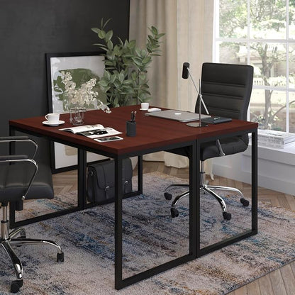 EMMA + OLIVER Industrial Modern Desk-47"L Commercial Grade Home Office - Image 4
