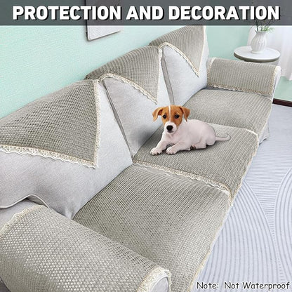 Velvet Couch Arm Covers - Image 4
