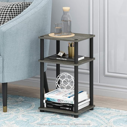 Furinno JUST Side Table, 3-Tier End Table, Open Shelves Night Stand, Bedside - Image 2