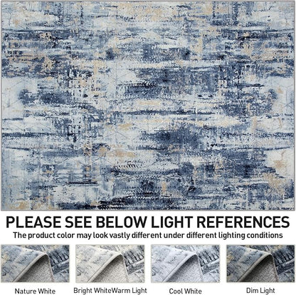 8x10 Area Rugs Washable Rug: Large Modern Abstract Living Room Rug Soft - Image 6