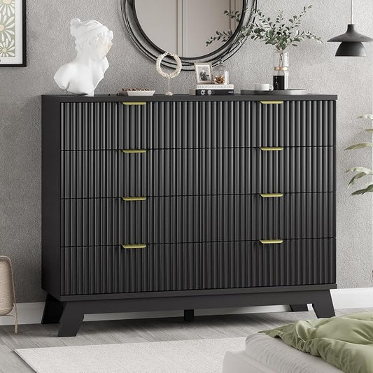 Fluted Dresser for Bedroom by Xixini