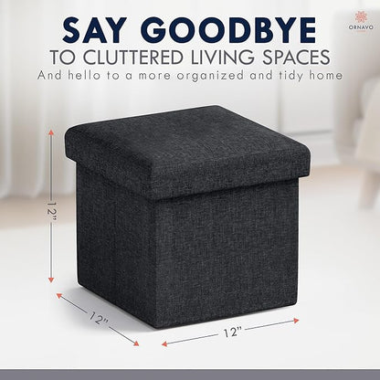 Ornavo Home Small Storage Ottoman, - Image 2