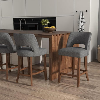 VKNOW Bar Stools Set of 4, Modern Counter Stools - Image 4