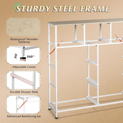 WLIVE 9-Drawer Dresser, Fabric Storage Tower - Image 7