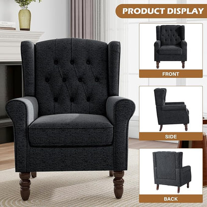 Mid-Century Modern Wingback Chair - Image 3