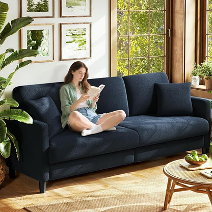 Welzona 83" Couches for Living Room, Teddy Sofa Couch, Comfy Sofas for Living by WelzonaDirect