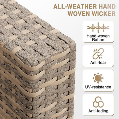 Aoxun Patio Furniture Sets, 7-Piece Outdoor Furniture - Image 5