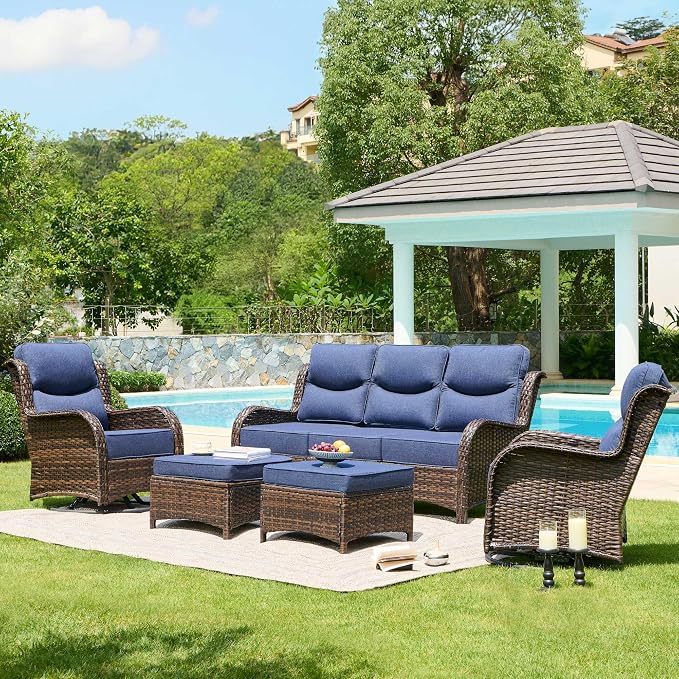 HILLGA Luxury High Back Patio Furniture Set by HILLGA
