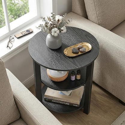 Farmhouse 3-Tier Round Side Table, 17.7*21.7inch End Table - Image 8