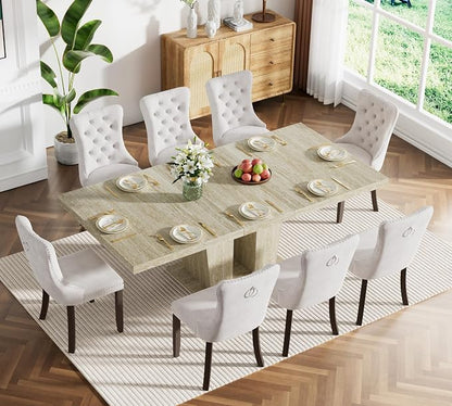 Henf 9 Pieces Extendable Dining Table Set - Image 2