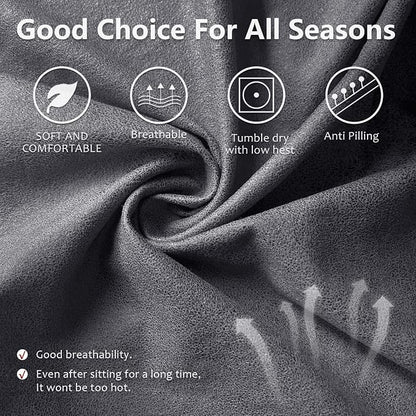 ANARACHON Recliner Couch Cover Leather Look Recliner Sofa Covers - Image 4
