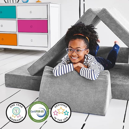 Yourigami Kids and Toddler Play Couch, Convertible Folding Sofa, Durable Foam - Image 6