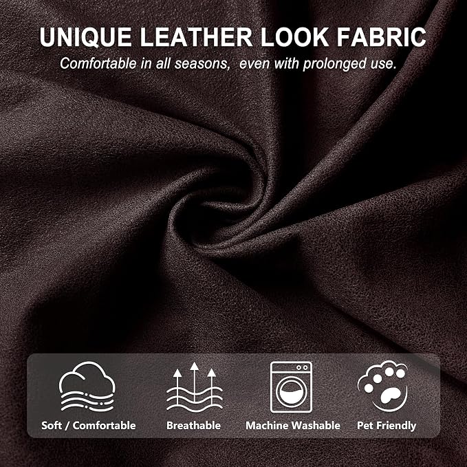ANARACHON Leather Look Recliner Console Cover - Image 4