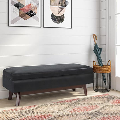 SIMPLIHOME Owen Rectangular Storage Ottoman - Image 2