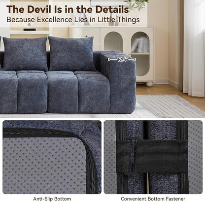 119" Boneless U-Shaped Sofa Couch - Image 3