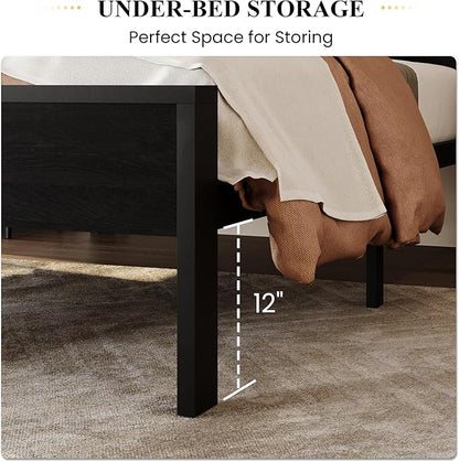 SHA CERLIN 14 Inch Twin Size Metal Platform Bed Frame - Image 4