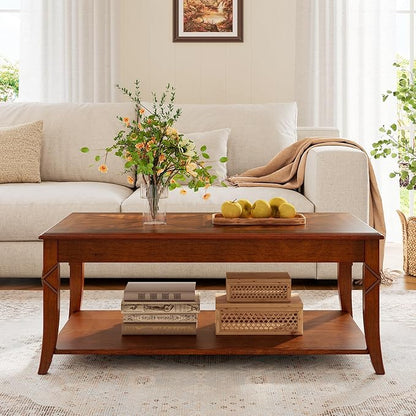 PADMA HOUSE Solid Wood Coffee Table - Image 3