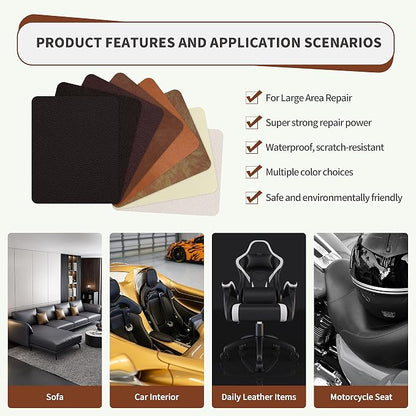 ONine Leather Repair Patch, Self-Adhesive Couch Patch - Image 4
