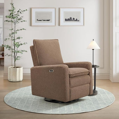 Oxford Baby Uptown Power Recliner/Glider, Teddy Brown - Image 2