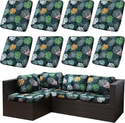 Outdoor Cushion Covers Set, Replacement by SUKAIKEQA