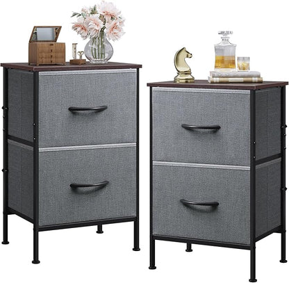 WLIVE Night Stand Set 2, Dresser and Nightstand Sets, Nightstands by WLIVE