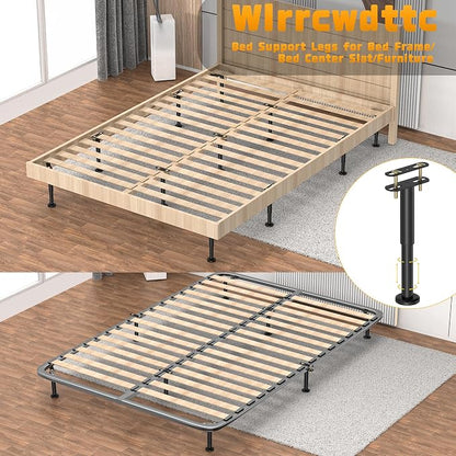 Wlrrcwdttc 2 Pcs Adjustable Height Bed Support Legs 7.08-12.6 inch, Bed Frame - Image 7