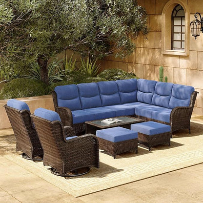 HILLGA 7-Piece Luxury Patio Furniture Set by HILLGA