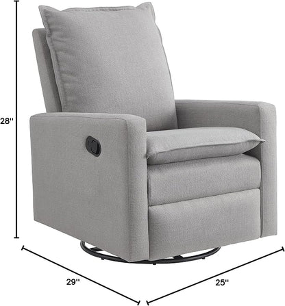 Oxford Baby Uptown Upholstered Swivel Glider and Recliner Nursery Chair - Image 11