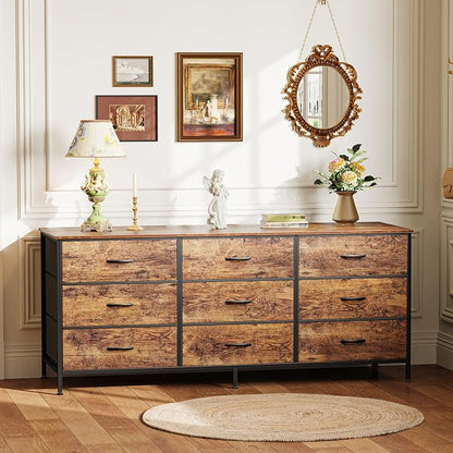 Huuger 9 Drawer Dresser, 55 Inch TV Stand - Image 6