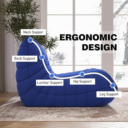 YVDNHP Bean Bag Chair, Memory Foam Bean Bag Sofa Large Bean Bag Chair - Image 5