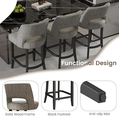 VKNOW Bar Stools Set of 4, Modern Counter Stools - Image 8