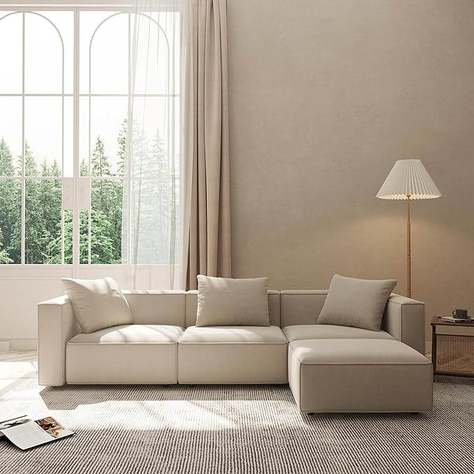 Acanva Luxury Modular Sectional Living Room Sofa Set, Modern Minimalist Style by acanva