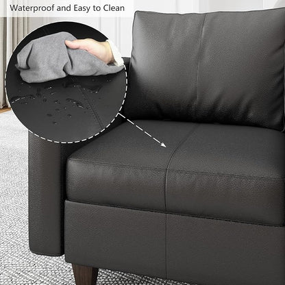 EASE MOOSE Armrest Module for Modular Sectional Sofa, Faux Leather Side - Image 5