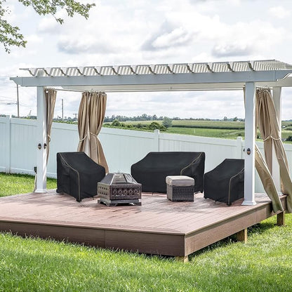 Outdoor 2-Seater Loveseat Cover, Patio Sofa Covers Fits up to 58W x 32.5D x 31H - Image 7