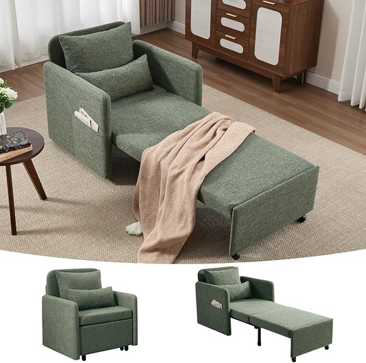 Iroomy 5-Level Adjustable Convertible Sleeper Chair, 3-in-1 Pull Out Sofa Bed by Iroomy
