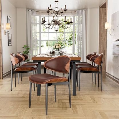 YaFiti Dining Chairs Set of 2, Dining Room and Kitchen Chairs, Mid Century - Image 9