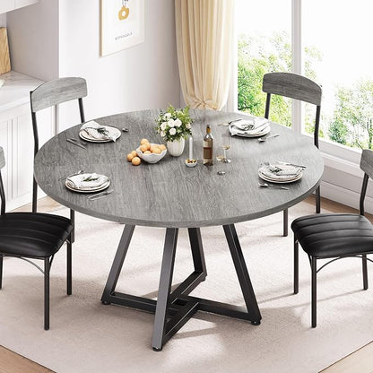 Jocoevol Round Kitchen Dining Room Table Circle Dining Dinner Table by JOCOEVOL