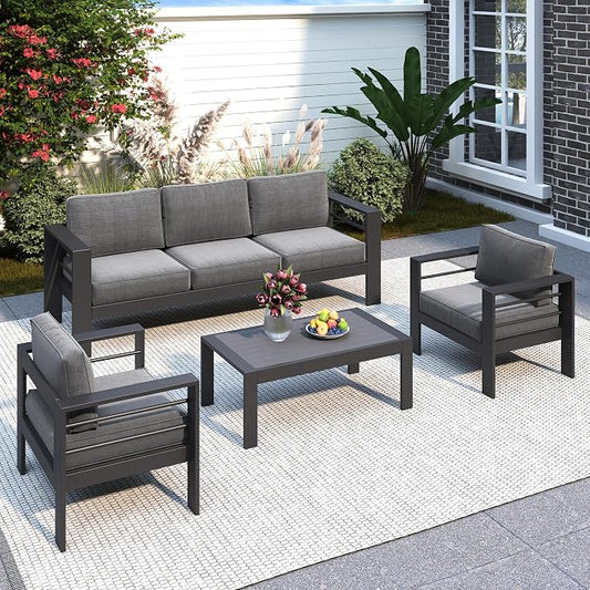 Solaste Aluminum Patio Furniture Set by Solaste