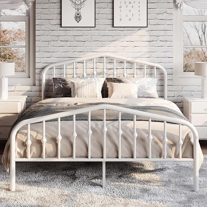 SHA CERLIN Queen Size Metal Platform Bed Frame - Image 4